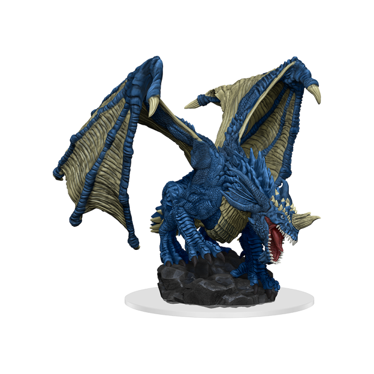 a blue and green dragon statue on a white background