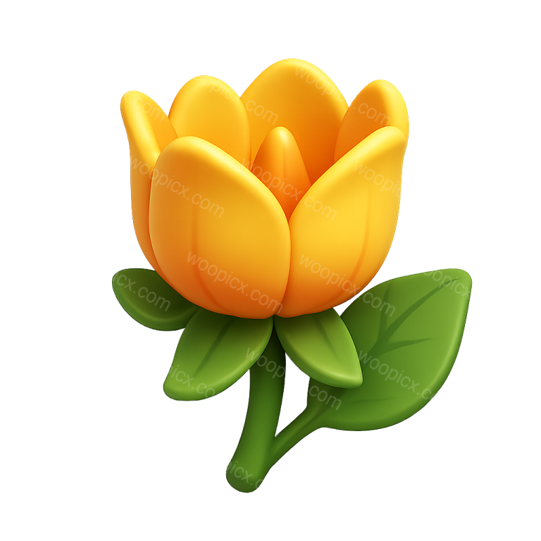 a yellow flower with green leaves