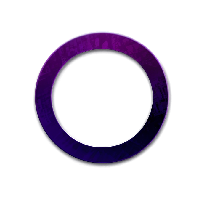 a purple ring on a white background