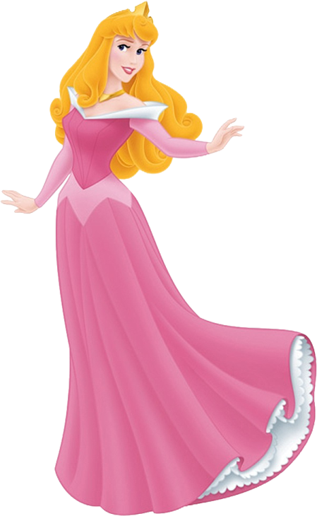 a princess in a pink dress