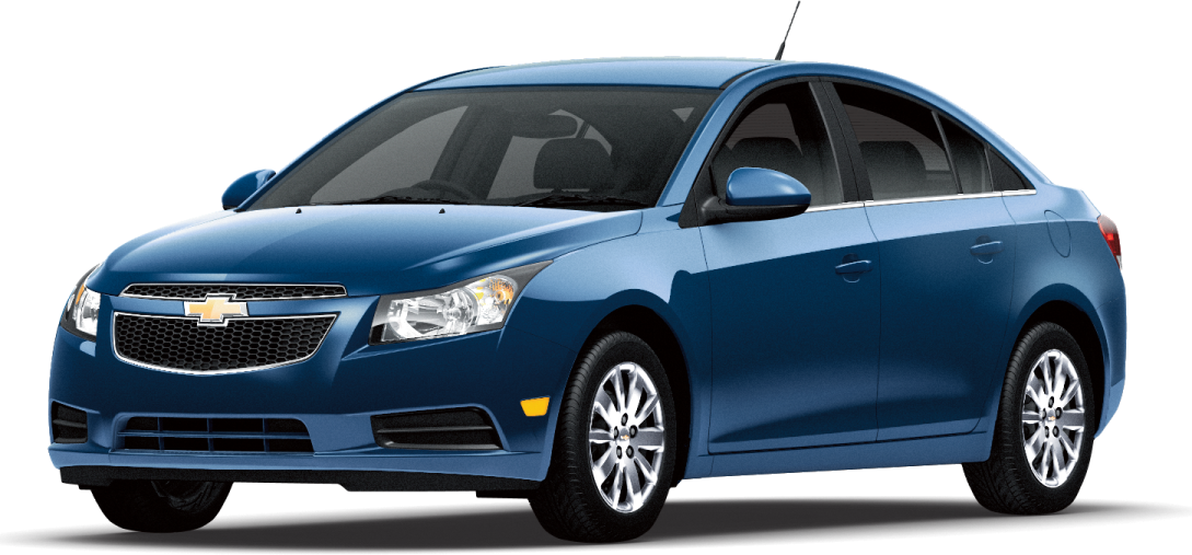 a blue car with white background