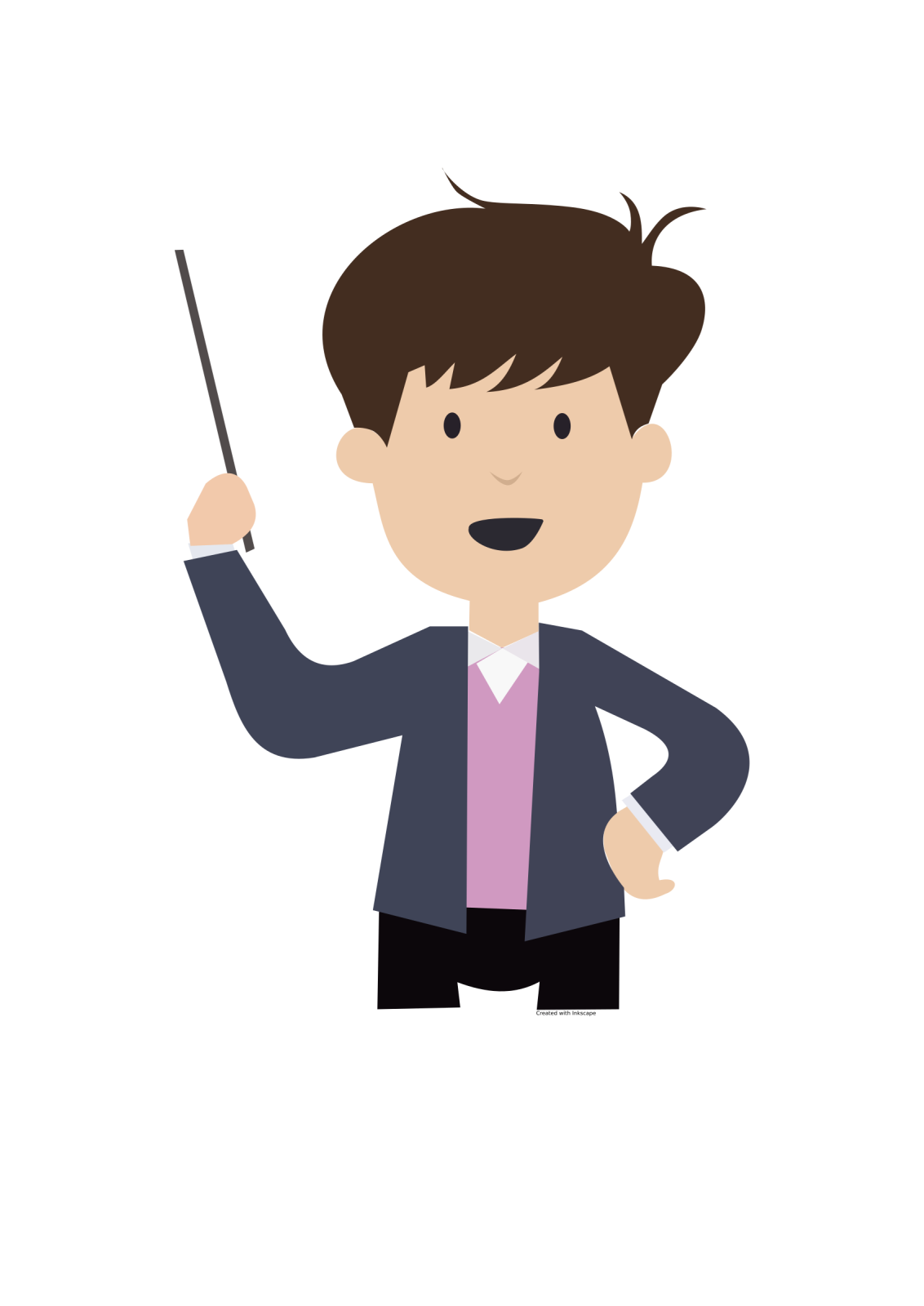 a man in a suit with a pointer