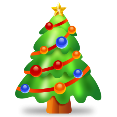 a christmas tree with colorful balls on it
