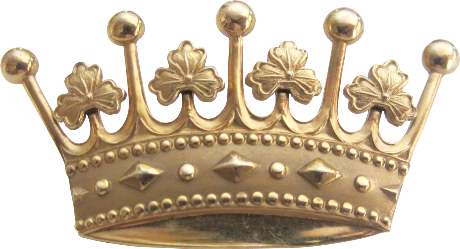 a gold crown on a white background