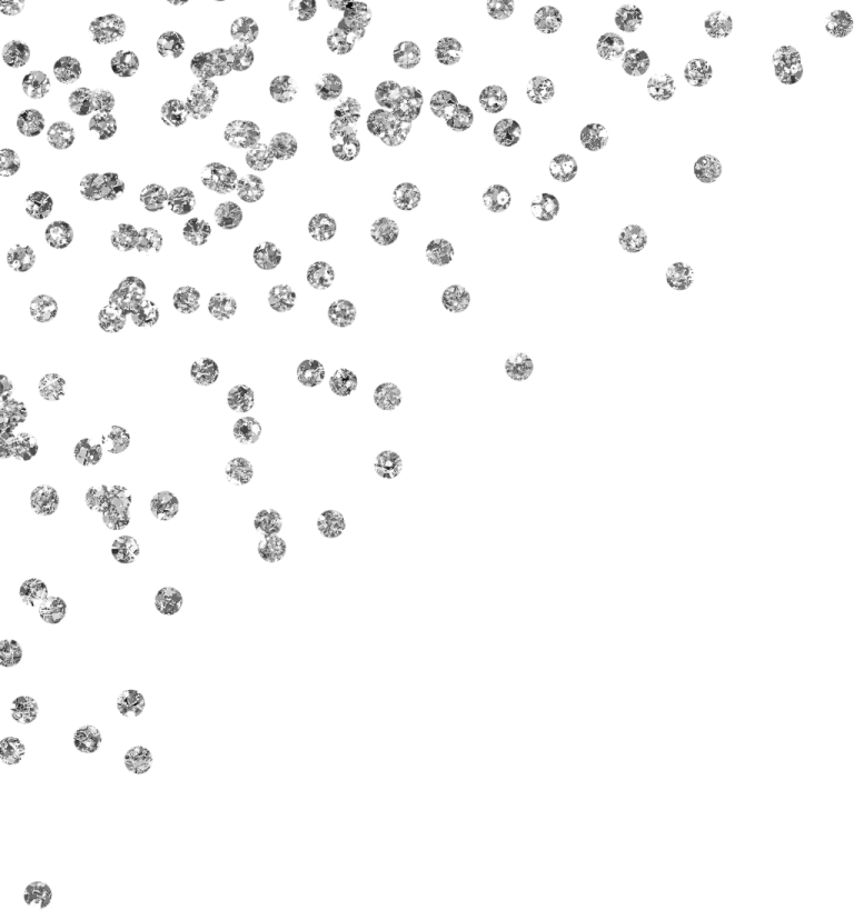 a bunch of diamonds on a white background