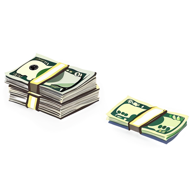 a stack of money sitting on top of each other stacks