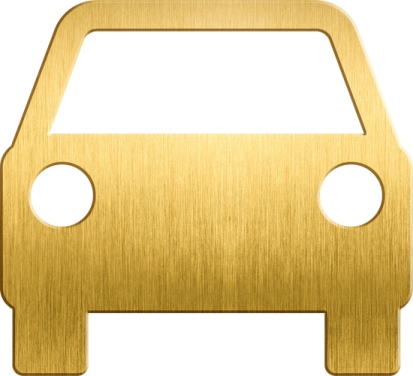 an image of a gold car