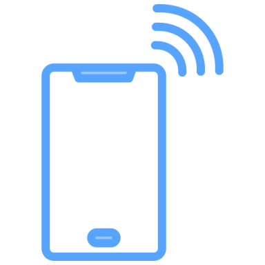 a phone with an antenna on top of it