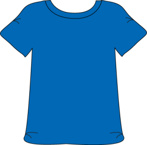 a women's blue t - shirt