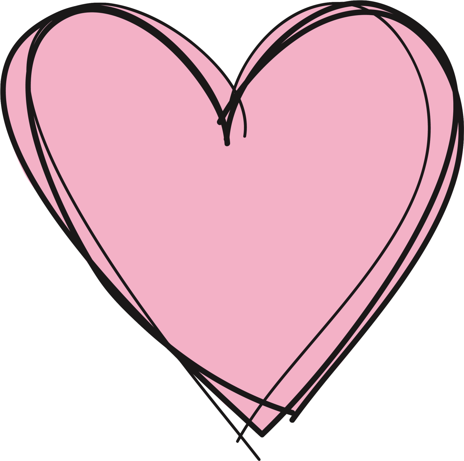 a pink heart