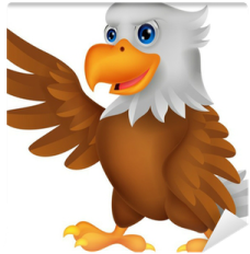 an eagle with its wings spread out