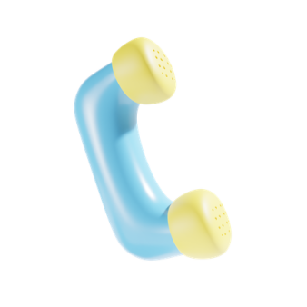 a pair of blue and yellow ear plugs