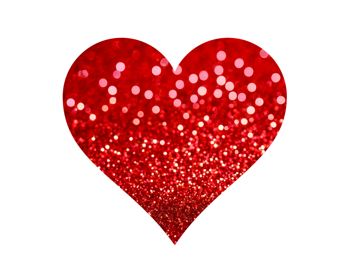 red glitter heart png