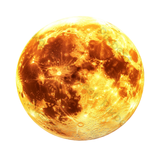 a full moon on a white background