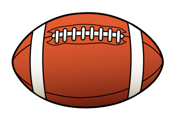 a football ball on a white background