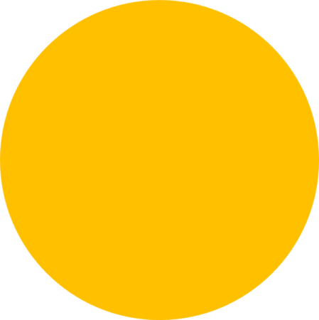a yellow circle on a white background