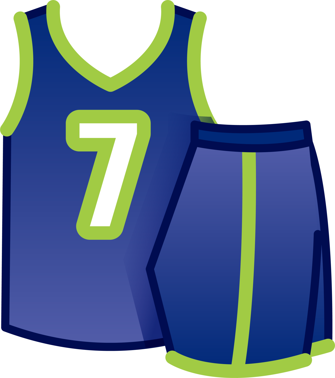 a basketball jersey with the number 7 on it
