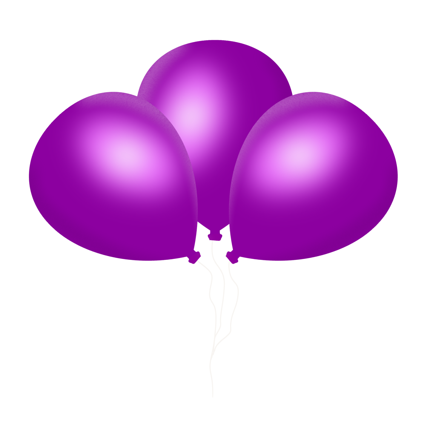 a bunch of purple balloons