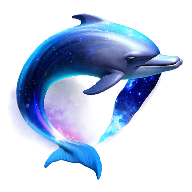 a dolphin is jumping out of the water