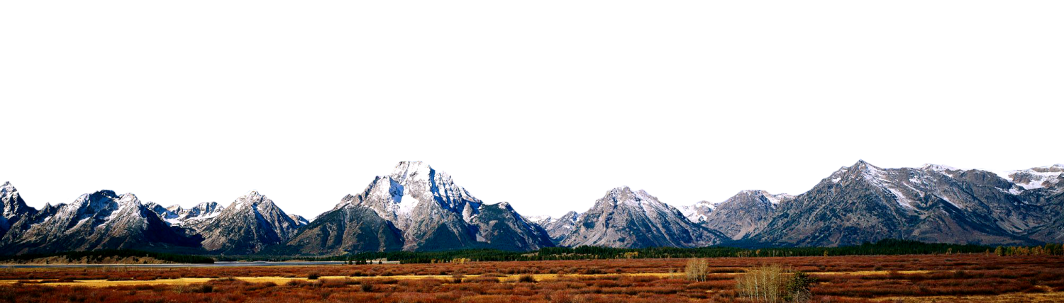 the mountains are covered in snow