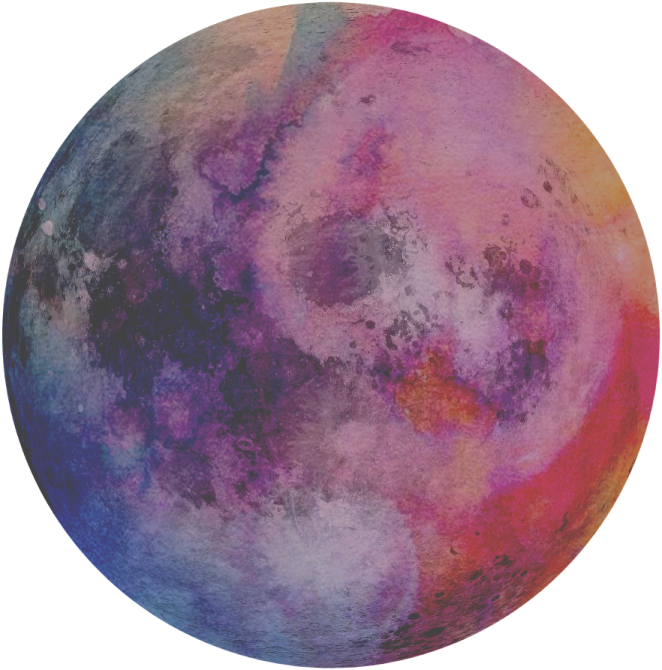 the full moon is shown in this image