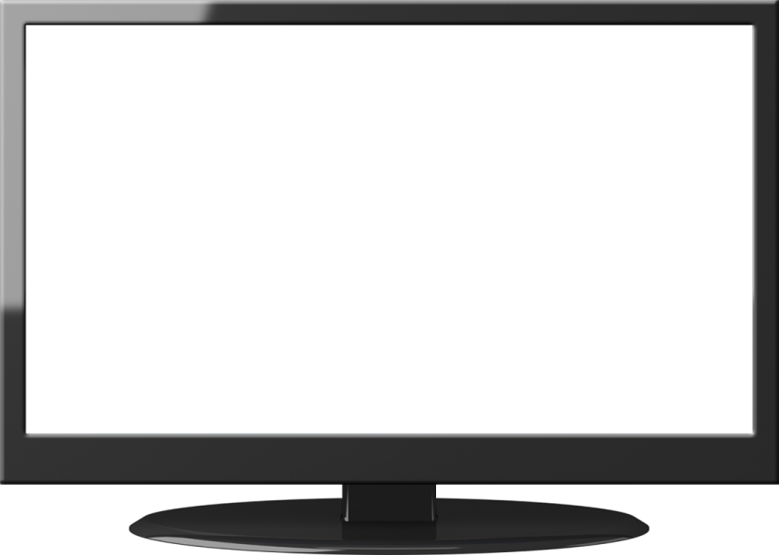 a computer monitor with a blank screen