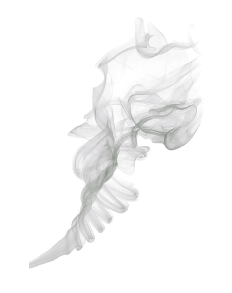 smoke on a white background