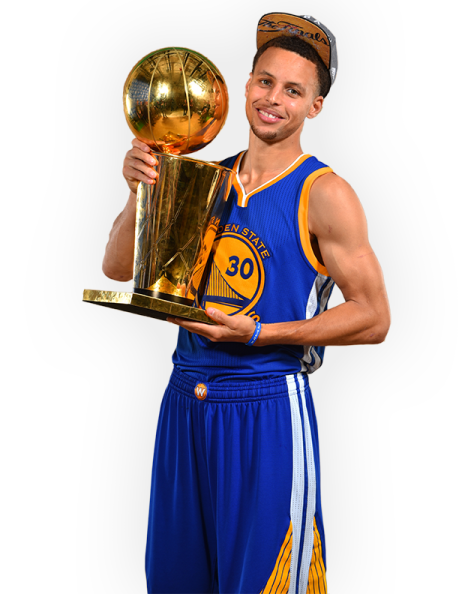 the basketball player is holding a trophy