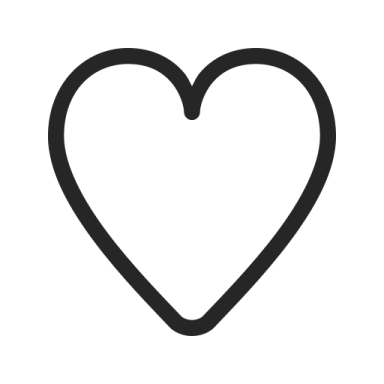 a black and white heart icon