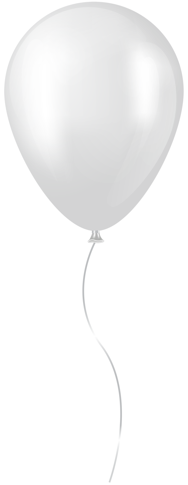 a white balloon flying in the air