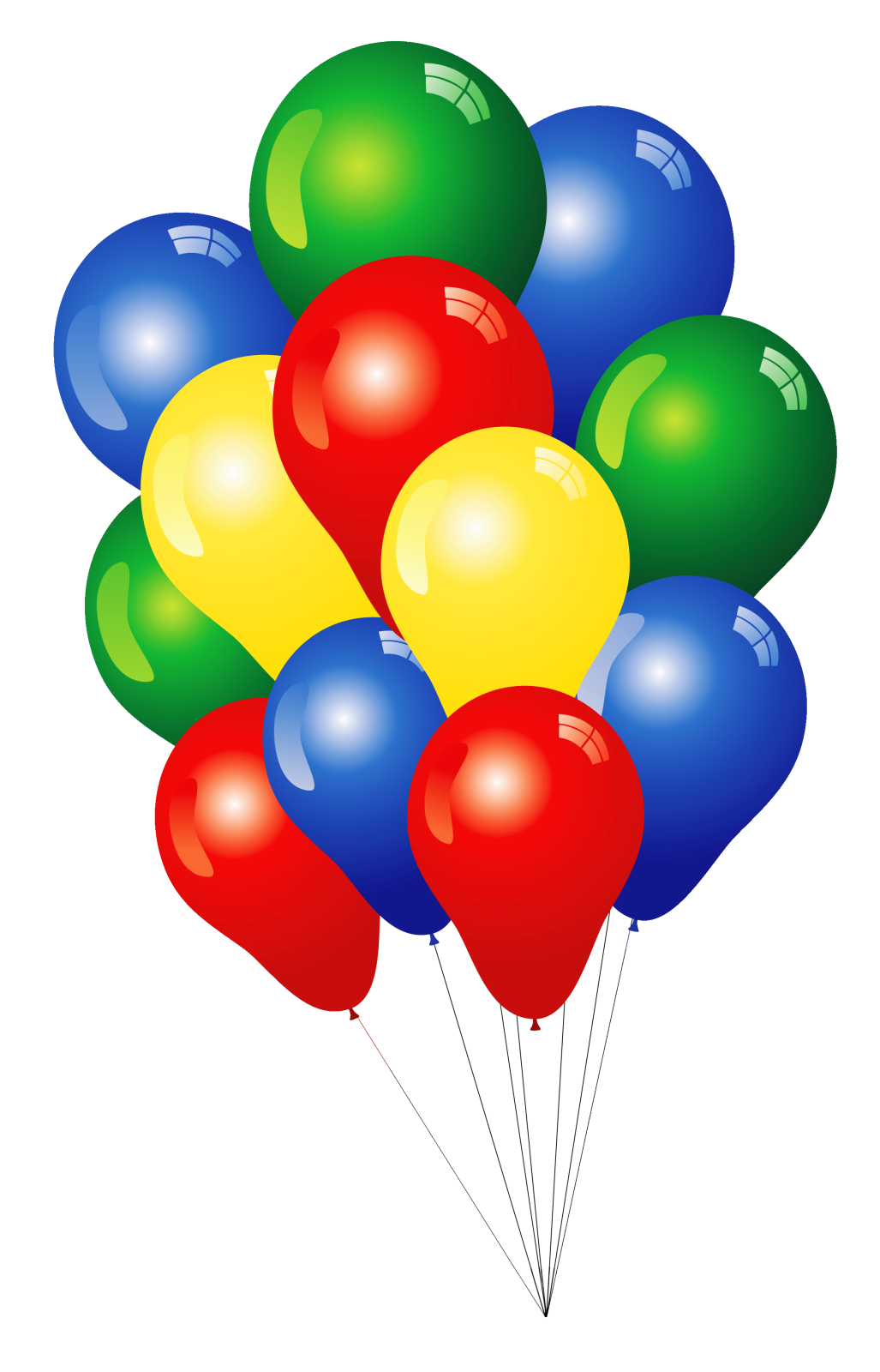 a bunch of balloons
