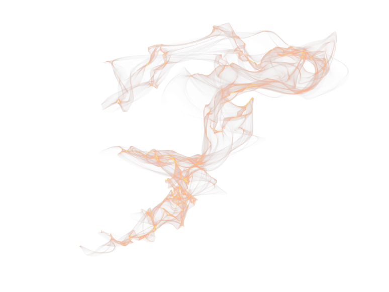 the letter s is made up of smoke