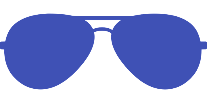 a pair of sunglasses on a white background