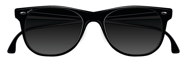 a pair of sunglasses on a white background