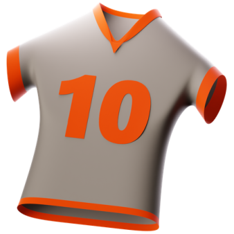 a football jersey with the number 10 on it