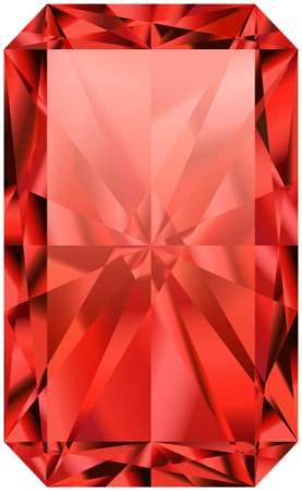 a red diamond on a white background