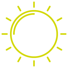 a yellow sun icon