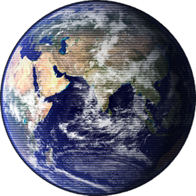 a picture of the earth with a white background