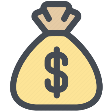 a bag of money icon