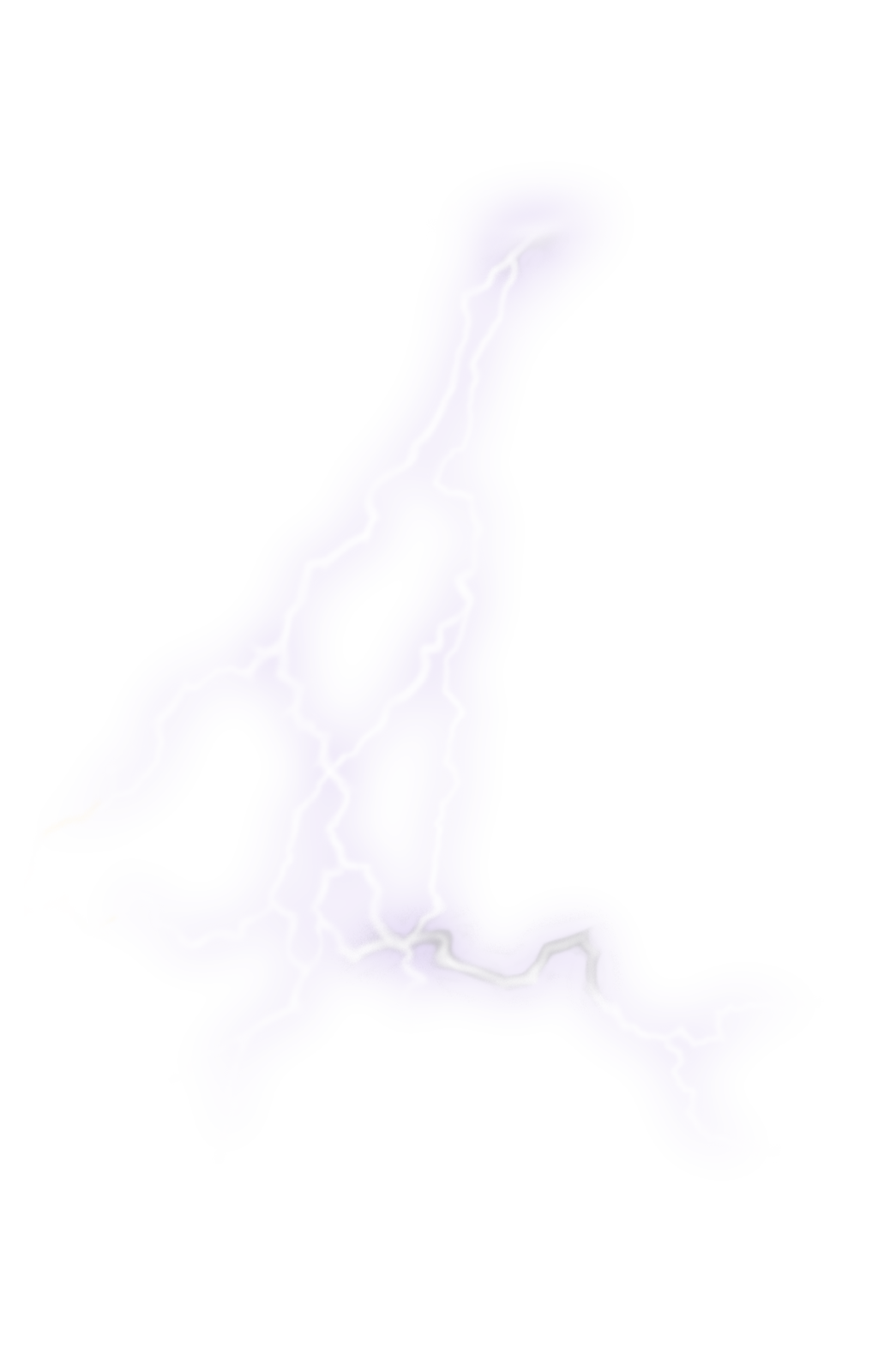 a lightning bolt on a white background