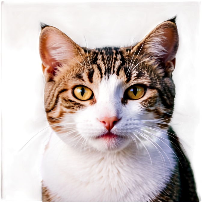 a close up of a cat's face