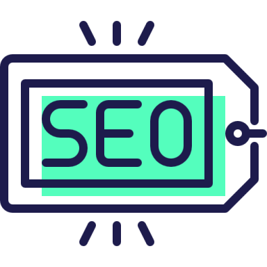 a smartphone with the word seo on it