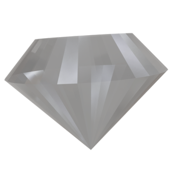 a diamond on a white background