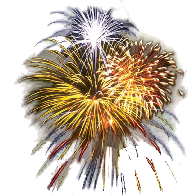 a firework with colorful fireworks in the background