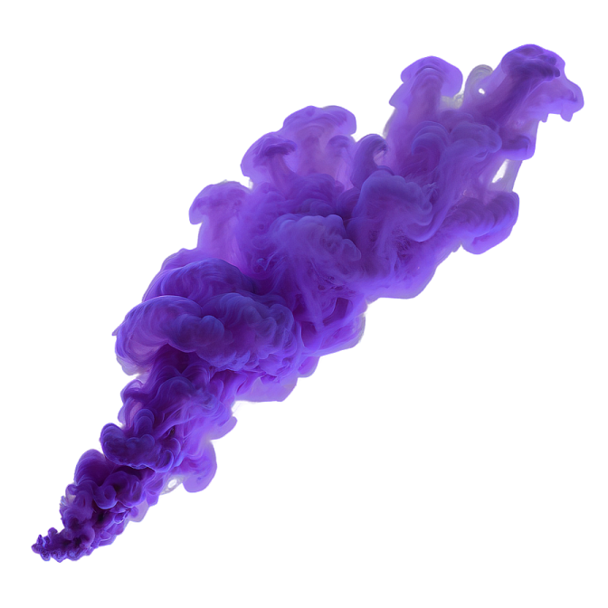 purple smoke on a white background