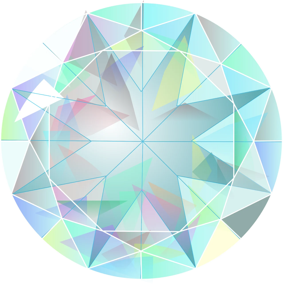 an image of a circle made up of geometric shapes