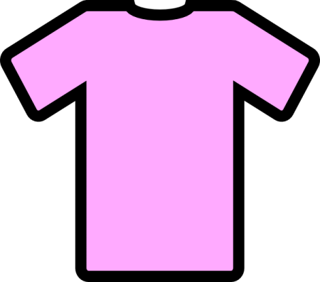 a pink t - shirt