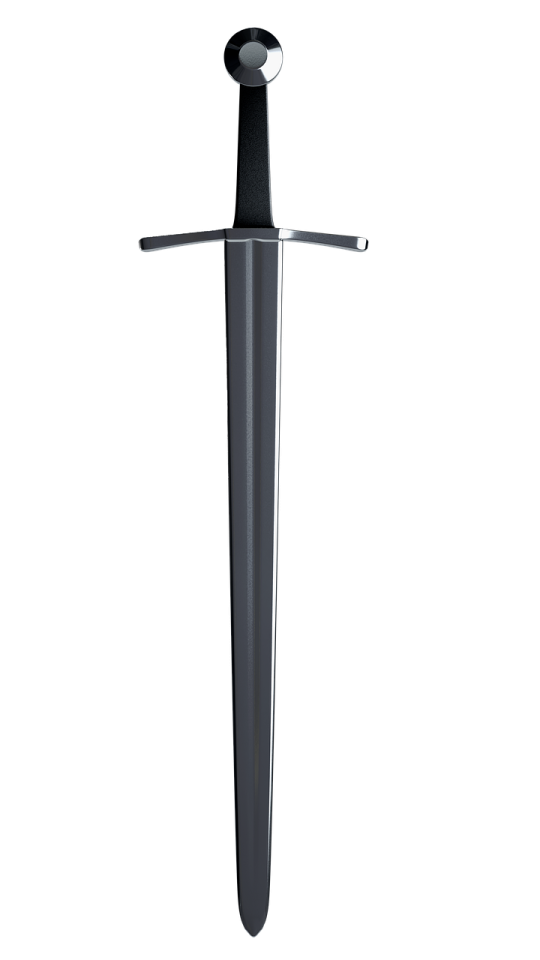 a sword on a white background