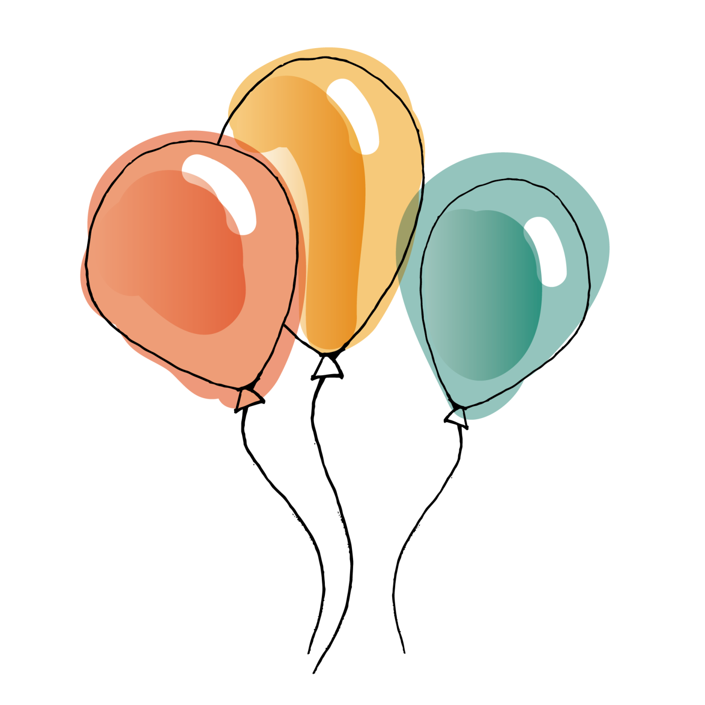 a bunch of balloons