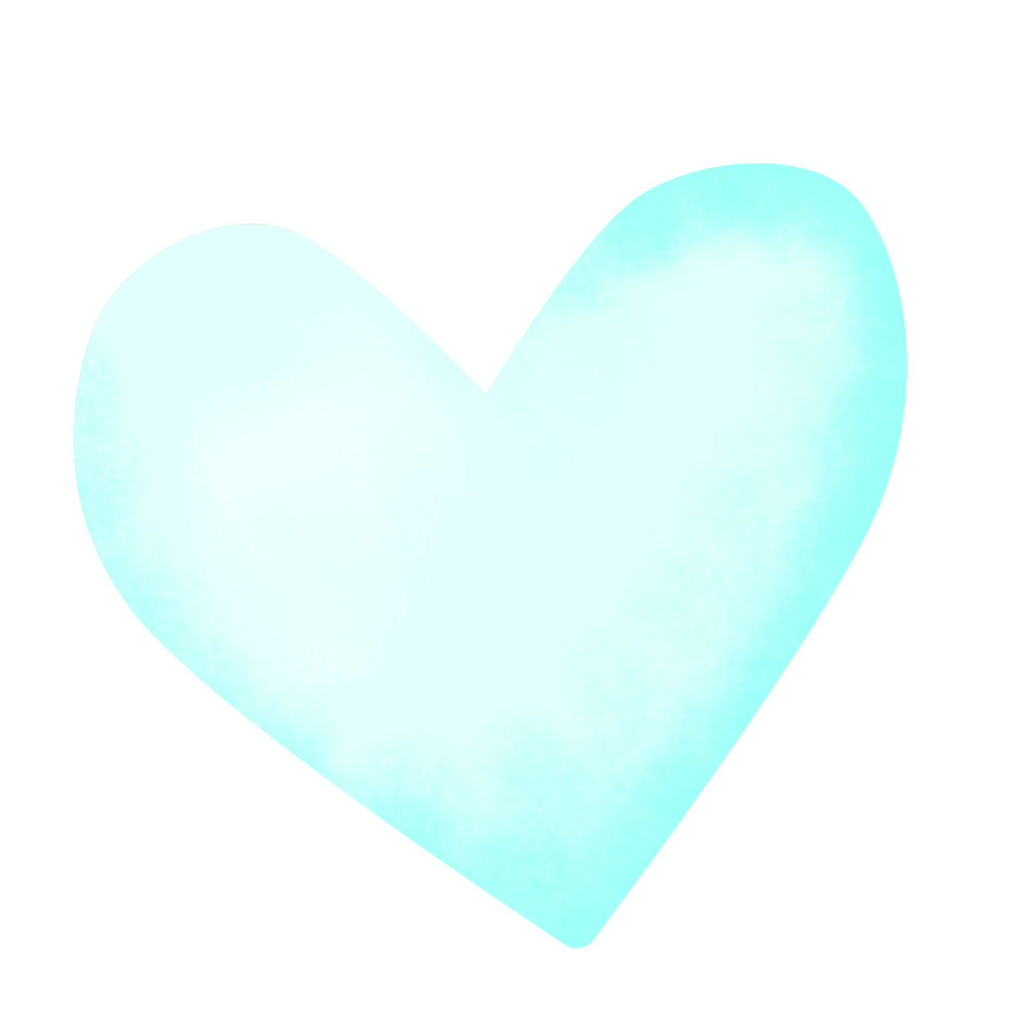 a watercolor heart on a white background